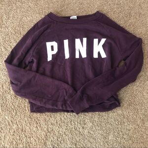 Victoria Secret Pink~Cropped sweat shirt~Size XS